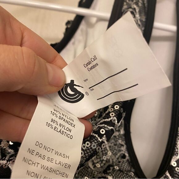 Curtain Call Dance Costume Black silver fringe dress Dont mean a thing J5418 ASM - Picture 8 of 10